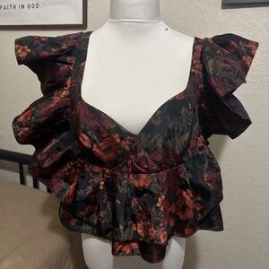 Buddylove tiered jessa babydoll top size xl euc